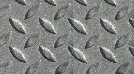 Лист рифленый (чечевица) г/к AISI 304/304L (1.4301/1.4307) 4х1250х2500